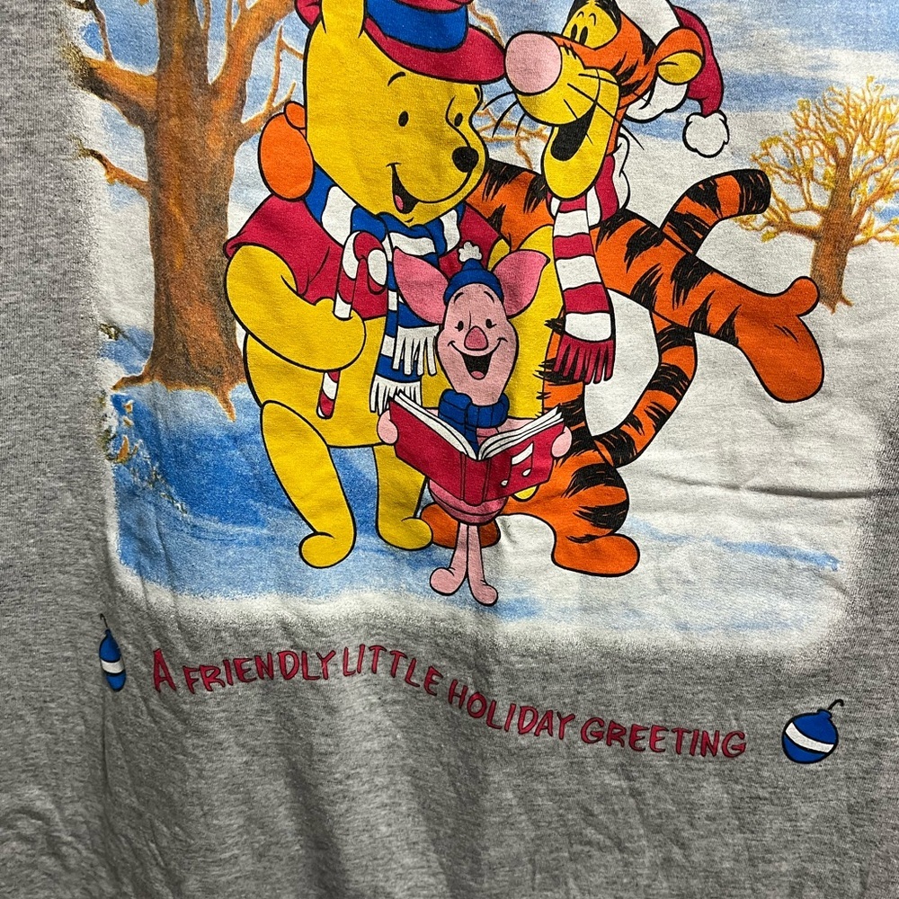 Vintage Winnie The Pooh Christmas T Shirt sleep shirt One Size Fits Most - Picture 2 of 7